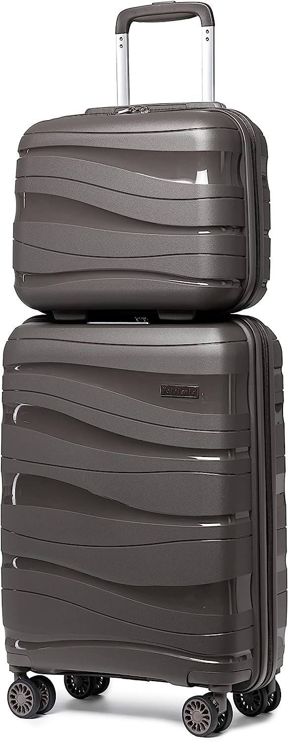 Melalenia Luggage Carry on Luggage PP Material Luggage with Spinner