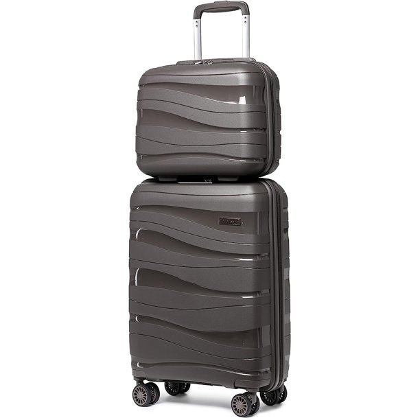 Melalenia Luggage Carry on Luggage PP Material Luggage with Spinner