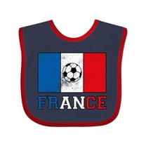 Inktastic French Soccer Boys or Girls Baby Bib