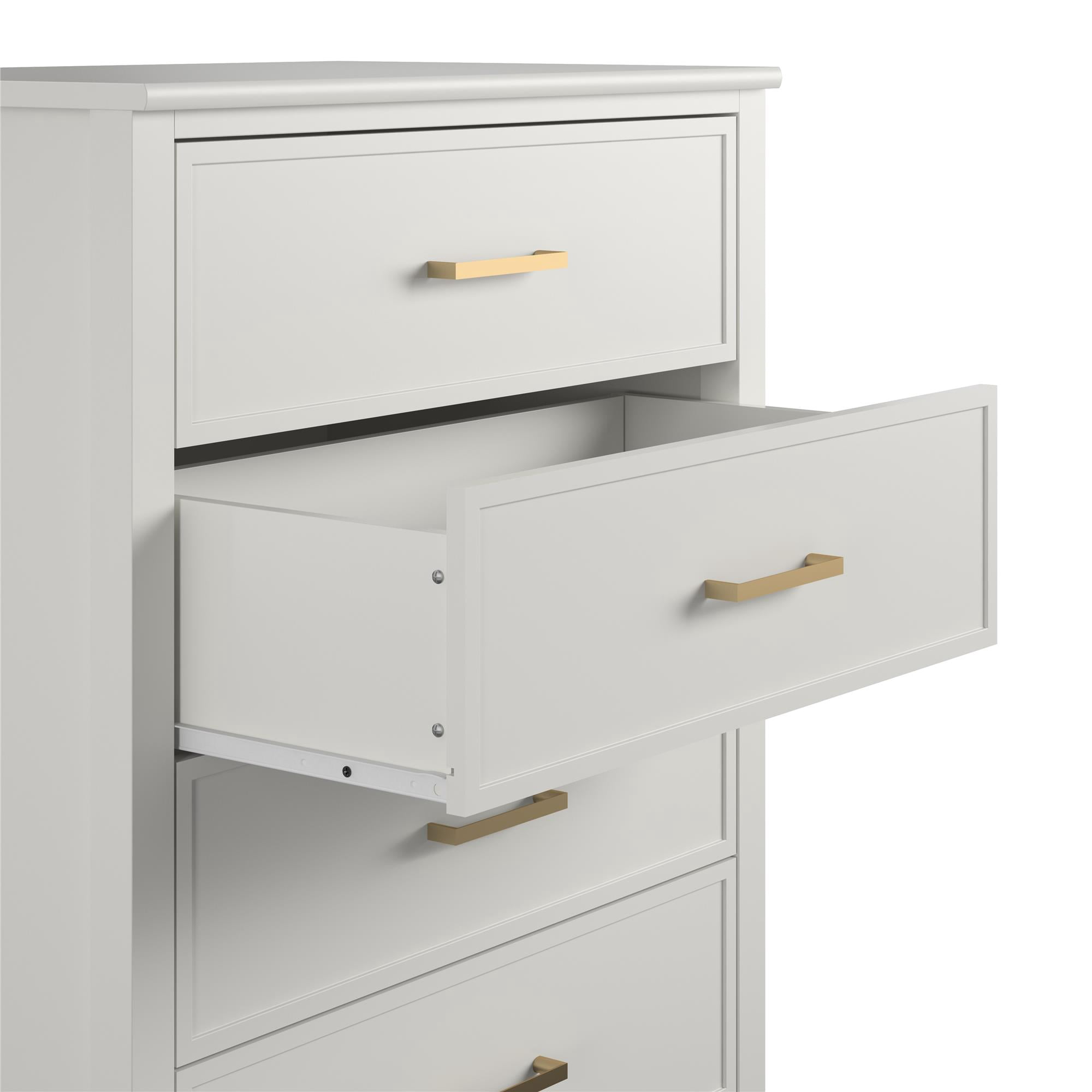CosmoLiving by Cosmopolitan Westerleigh 4-Drawer Dresser, White