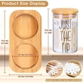 thumbnail image 2 of Juego dispensador Qtip Holder, tarros de vidrio para boticario Lucomb, paquete de 2, 2 of 7