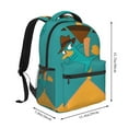thumbnail image 2 of Perry The Platypus Backpack Cute Printed Lightweight Casual Unisex Laptop Computer Bookbag School Hiking Work Business Travel Daypacks Gifts, 2 of 6