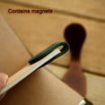 thumbnail image 5 of 3 Pcs Bookmark, Timeless mark magnetic Bookmarks, Magnetic Leather Bookmark（Black coffee green）, 5 of 7