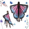 thumbnail image 1 of Alas de mariposa Disfraces de mariposas para adultos Capa de ala de hadas colorida Mantón de mariposa para mujer YONGSHENG, 1 of 5