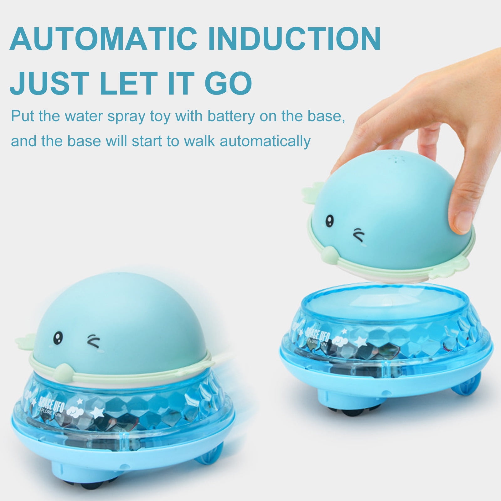 Tuscom Cute Animal Toys Spray Water Light Up Colorful Little Baby Bath Swim Idea Gift