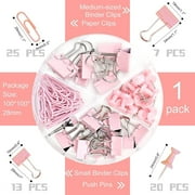 Office Supplies and Organizers, Pink Office Supplies, Staple Remover, Stapler, Tape Dispenser, Staples, Clips, Scissor and Tabs