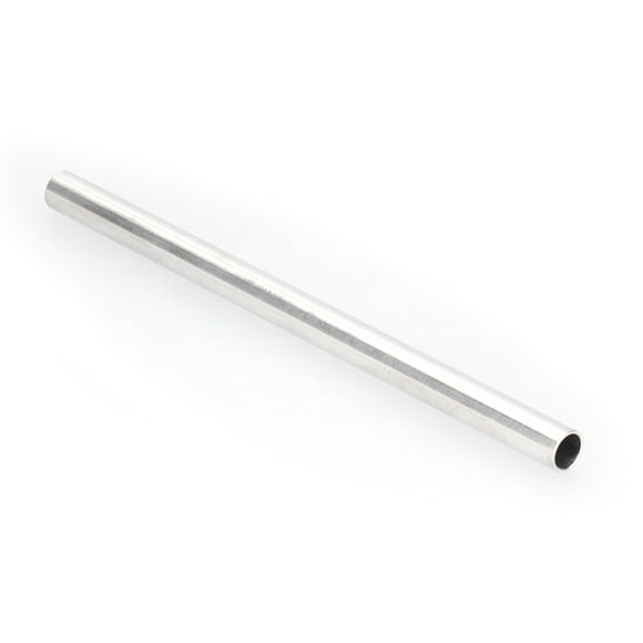 Aluminum Tube, Seamless Aluminum Straight Tubing, Round Aluminum Tube Pipe, 200mm Length, 10mm ID, 12mm OD, 5Pcs