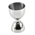 thumbnail image 2 of Jigger de acero inoxidable, herramienta de coctelería, vaso medidor de cóctel de doble cabezal Plata, 2 of 9