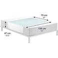  Incontinence Bed Pads Washable 5 Layers (x2 unit, 135x75 cm), Bed
