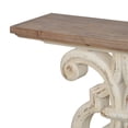 thumbnail image 3 of Benjara 43 Inch Sofa Console Table, Wide Top, Firwood Frame, White and Brown Finish, 3 of 6
