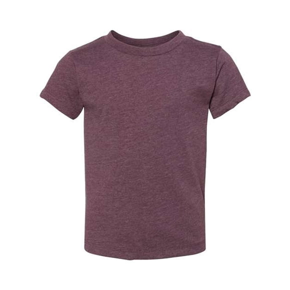 Camiseta de manga corta de Bella + Canvas para niños pequeños 4T HEATHER MAROON bella lienzo 3001T