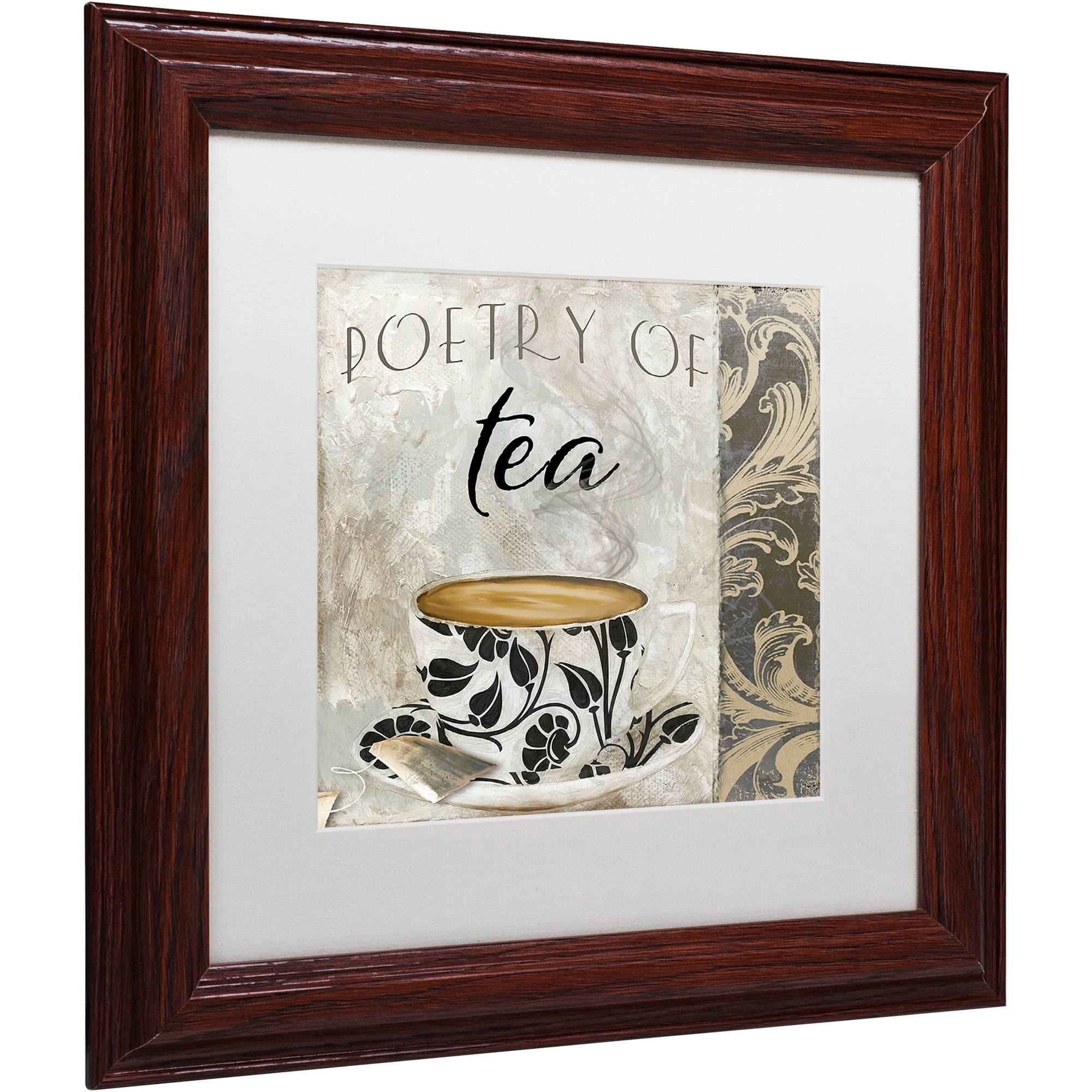 Trademark Fine Art "Art of Tea II" Canvas Art by Color Bakery White Matte, Wood Frame