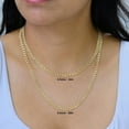 thumbnail image 3 of Nuragold 10k Real Yellow Gold Cuban Curb Link 4.5mm Diamond Cut Pave Chain Necklace (16"-30") Two Tone Italian Jewelry for Men & Women, 3 of 9