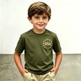 thumbnail image 2 of WEIGFI Child Toddler Boys Tee Independence Day Stars Graphic Print Patriotic Clothes Summer Comfort Casual Stylish Short Sleeve Crew Neck Adorable Party Tops,Army Green,2-3 Years, 2 of 4