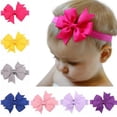 thumbnail image 3 of 20-Piece Baby Girls Flower Headband Set - Boutique Wave Hair Bows, Soft and Stylish Accessories for Infants TIKA, 3 of 4