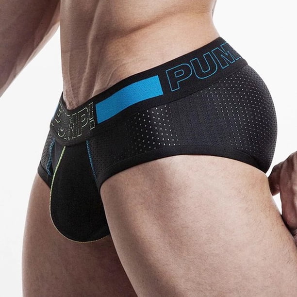 PUMP Nuevo Algodón Sexy Hombre Ropa Interior Calzoncillos Transpirables Hombres Bikini Gay Masculina Regalopangjing