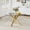 GoldSquare, variant on 39in Round Glass Dining Table, Tempered Glass Tabletop and Metal Legs, Modern Style Glass Kitchen Table for Home, Kitchen, Dining Room