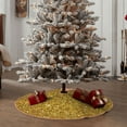 thumbnail image 6 of Kll Gold Glitter Christmas Tree Skirt 30",Party Decorations Farmhouse For Christmas Decorations Holiday Party, 6 of 8