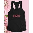 thumbnail image 3 of Love You Mom Red Lineart Racerback Tank Women -Image by Shutterstock, Female x-Small, 3 of 4