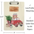 thumbnail image 3 of GZHJMY Merry Christmas Clipboard Classrooms Office Clipboard A4 Standard Letter Size 9" x 12.5" with Low Profile Metal Clip Decorative Clip Boards for Teachers, 3 of 6