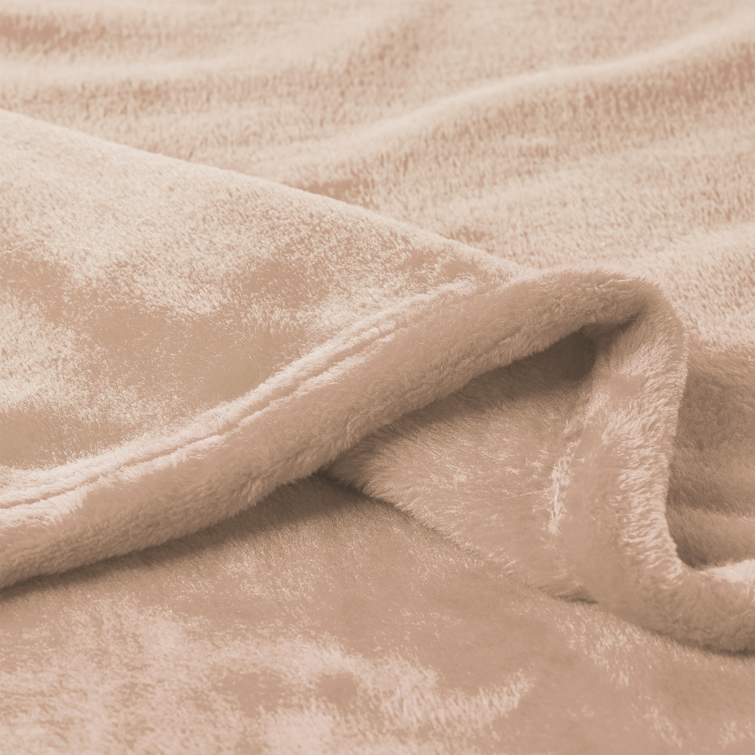 Somerset Home Oversized Microfiber Velvet  Throw Blanket for Adult (Desert Tan)