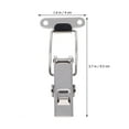 thumbnail image 2 of AURARMLET 2Pcs Lock Plate Buckle Stainless Steel Silver Locking Accessory Cabinet, 2 of 8