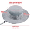 thumbnail image 2 of OZERO UPF 50+ Sun Hats for Women Men - Wide Brim Summer Mesh Hat UV Protection Packable Boonie Bucket Fishing Camping Safari Beach Hats for Ladies Hiking, 2 of 7