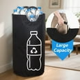 thumbnail image 4 of Extra Large Foldable Recycling Bin – Cylindrical Open-Top Storage Basket for Plastic Bottles, Cans, Space-Saving Home Organizer, 4 of 8