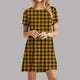 thumbnail image 2 of Vestido de Manga Corta para las Mujeres Casual Impreso Cuello Redondo, Vestido de las Señoras para la Primavera Y el Verano de Uso Diario, 2 of 9