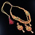 thumbnail image 2 of Kajaro Designs Jewels gold-plated chopker necklace set with earrings | traditional jewelry set, 2 of 4