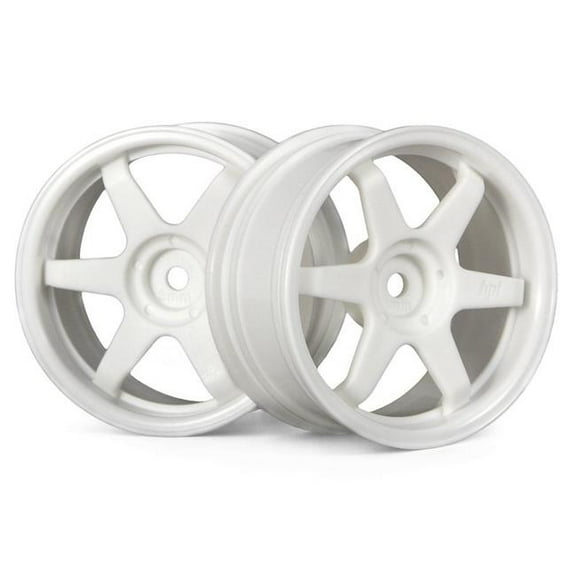 HPI Racing HPI3840 26 mm TE37 3 mm Offset White Wheel Fits 26 mm Tire