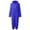 Blue, variant on Girls Cozy Hooded Catsuit Romper Warm Winter Pajama for 4-14 Years
