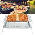 thumbnail image 2 of 3Pcs/Set Stainless Steel Portable Folding Barbecue Grill BBQ Grilling Rack Tray Clip Set, 2 of 5