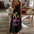 thumbnail image 4 of Robe d'Anniversaire 70 Ans Cadeau Sans Manches Élégante Robes de Soirée pour Femmes 2024 Robe de Soirée pour Femmes, 4 of 5