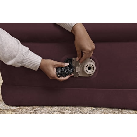 Bestway Maroon 20 Twin Air Mattress with Built-in Pump