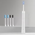thumbnail image 3 of Cepillos de dientes eléctricos de cerdas suaves, recargables, juego de dos, 6 modos de limpieza y 5 cepillos de repuesto., 3 of 4