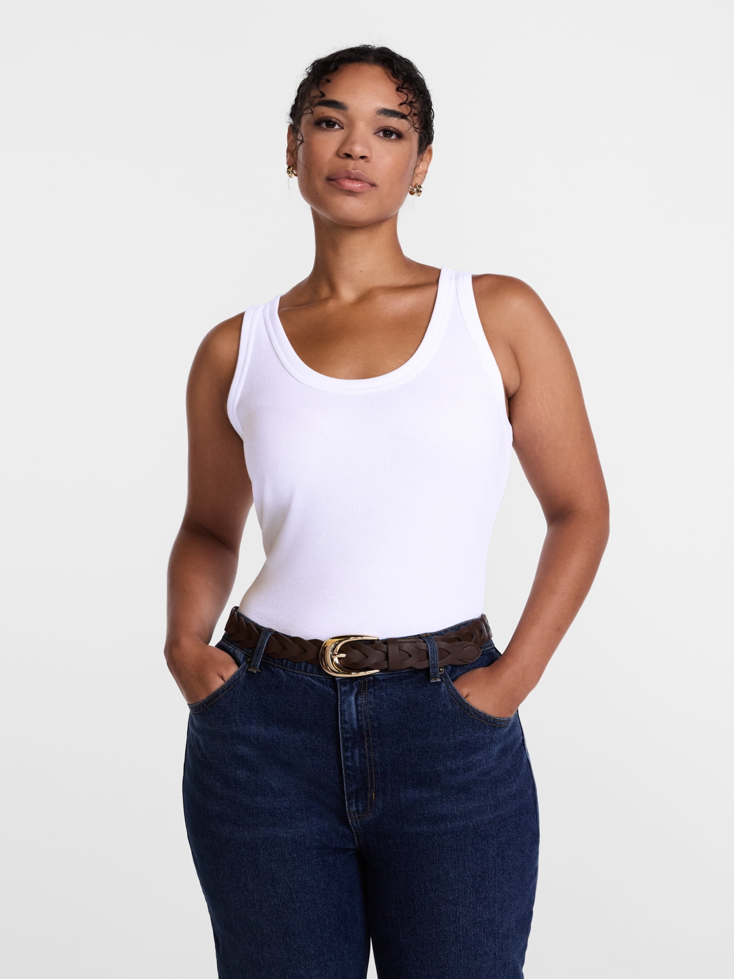 Scenario Women's Rib Tank Top, Sizes XS-XXXL