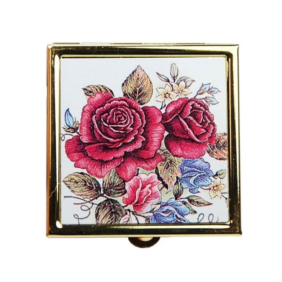 Select Brand Fancy Pill Box - Red Square