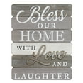 thumbnail image 1 of Home Stratton Décor "Bénir Notre Home avec l'Amour et le Rire" Art Mural, 1 of 1