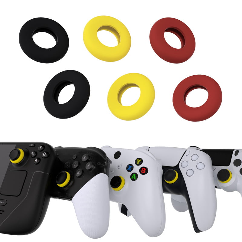 bord Bezighouden Sociologie PlayVital 3 Pairs Silicone Aim Assist Target Motion Control Precision Rings  for PS5, for PS4, for Xbox Series X/S, Xbox One, Xbox 360, for Switch Pro,  for Steam Deck - Gray &