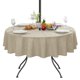 thumbnail image 2 of Mantel redondo LUSHVIDA Outdoor con agujero para sombrilla de 152 cm, 2 of 8