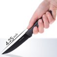 thumbnail image 4 of Home Hero - Steak Knives - Serrated Kitchen Steak Knives Set - Dishwasher Safe - 8 Pcs, Black, 4 of 9