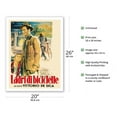 thumbnail image 2 of Bicycle Thieves (Ladri Di Biciclette) - Vintage Italian Film Movie Poster by Ercole Brini c.1948 - Fine Art Matte Paper Print (Unframed) 20x26in, 2 of 4