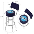 thumbnail image 2 of Stuckeys Watermark Padded Swivel Swivel Bar Stool with Back!, 2 of 6