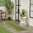 thumbnail image 4 of Nourison Essentials Indoor/Outdoor Green Ivory 2' x 6' Area Rug, (2x6), 4 of 8