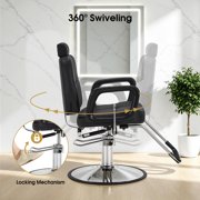 BarberPub All Purpose Hydraulic Barber Chair Salon Beauty Spa Chair Shampoo Recliner Black 2059