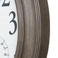 thumbnail image 5 of La Crosse 26.2" Outdoor Gray Oak Analog Quartz Wall Clock with Temp & Humidity, 433-3267TH, 5 of 7