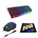 thumbnail image 1 of Gaming Keyboard Mouse Mousepad , Retro Keycap Keylap Backlit Keyboard, 5-DPI Adjustable Mouse, Large Thickened Anti-slip Mousepad Sunnimix Combo Teclado Mouse Mouspad, 1 of 8