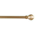 thumbnail image 3 of Exclusive Home Modern Layer 1" Curtain Rod and Coordinating Finial Set, Gold, Adjustable 66"-120", 3 of 8