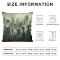 thumbnail image 5 of Leisuo Foggy Forest Body Pillow Cover Misty Fir Hipster Vintage Nature Parks Wood Cloud Tree Long Pillow Case Protector with Zipper Soft Pillow Cases Covers for Bed White, 5 of 5